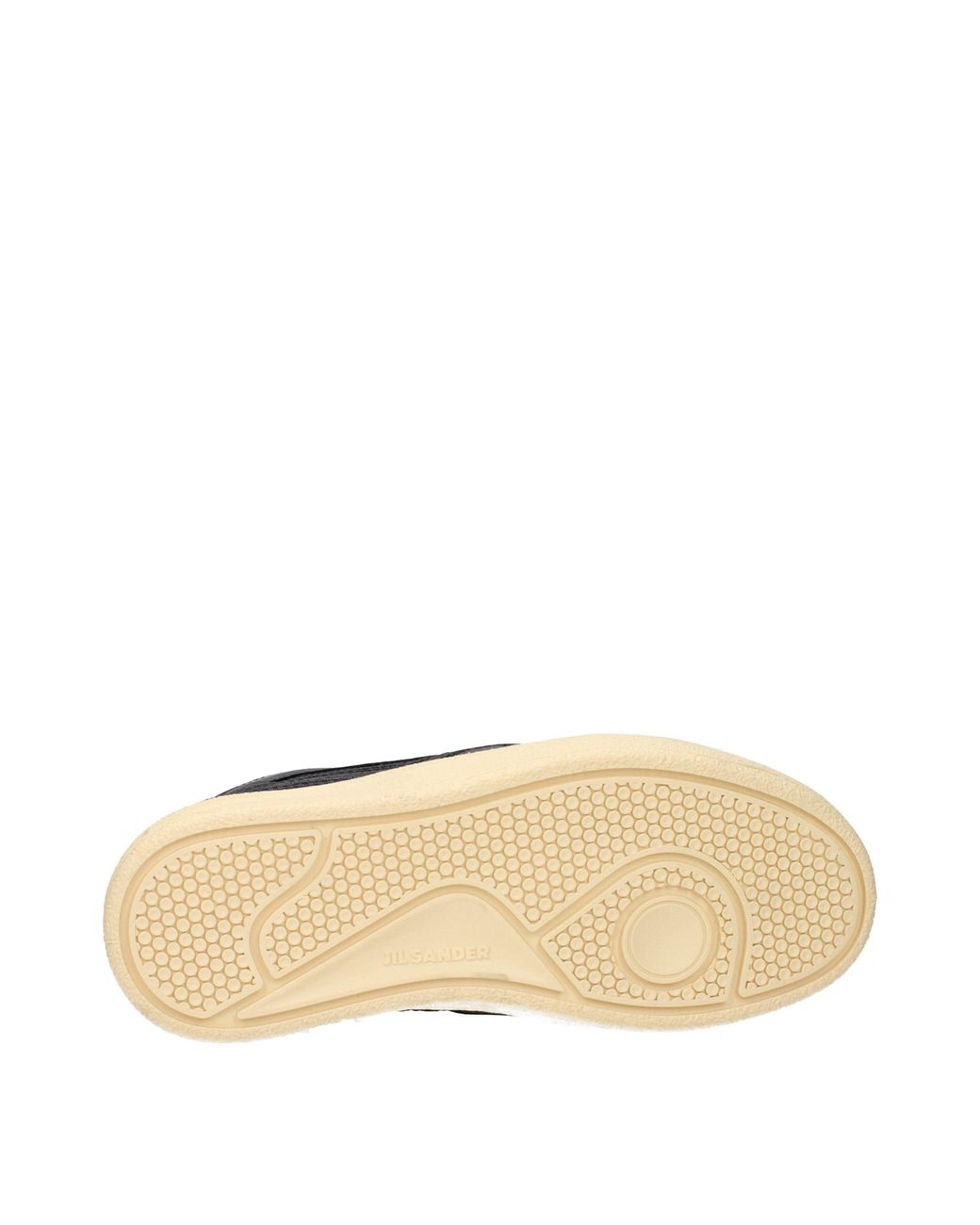 Jil Sander Blue Black Leather Low Top Sneakers