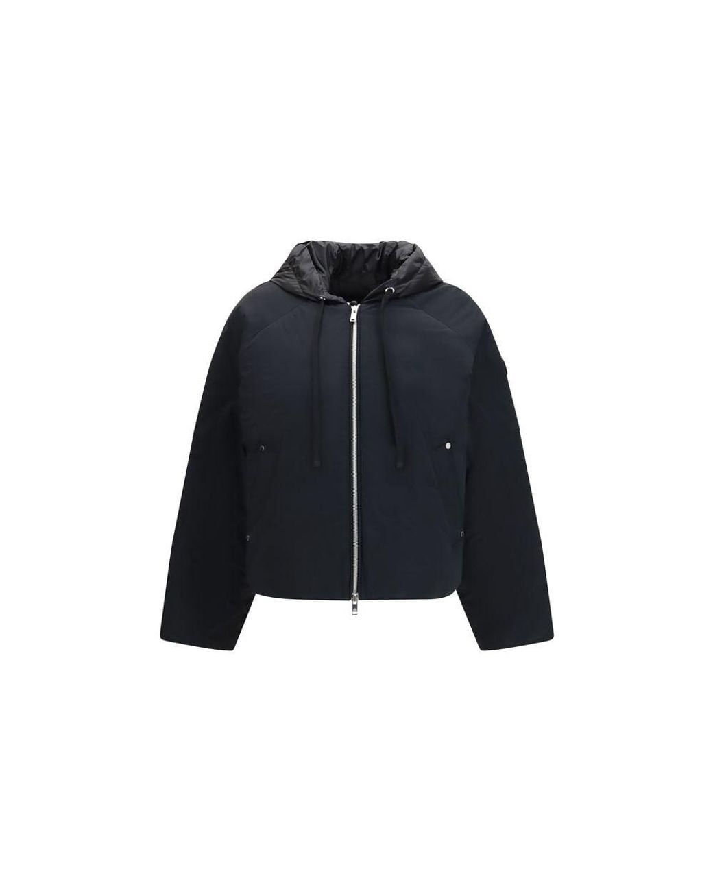 Moose Knuckles Blue Nylon Bomber