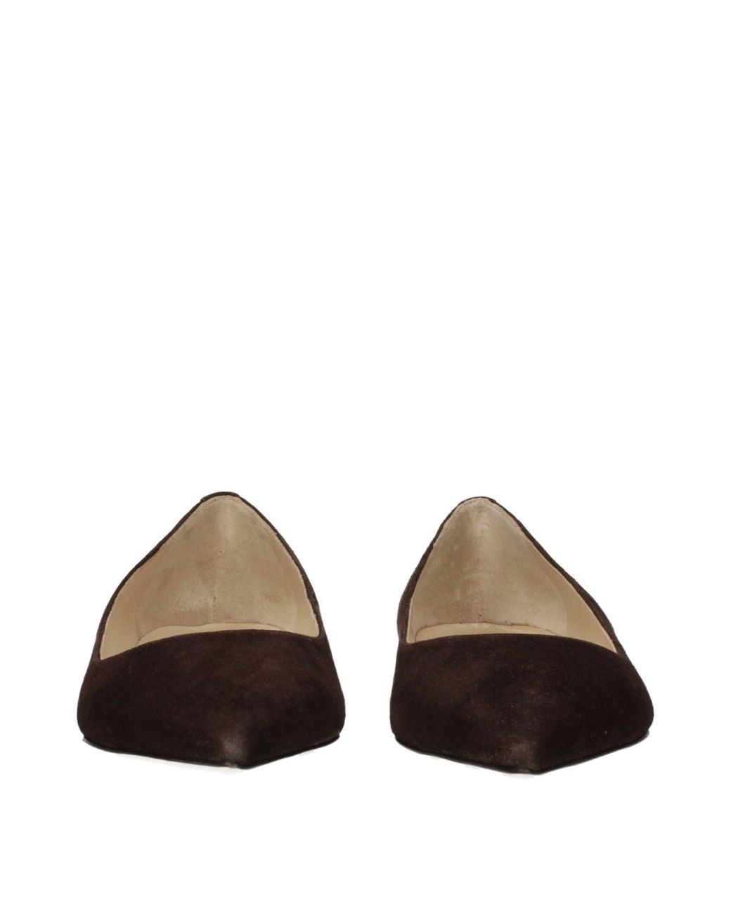 Jimmy Choo Black Brown Leather Ballet Flats
