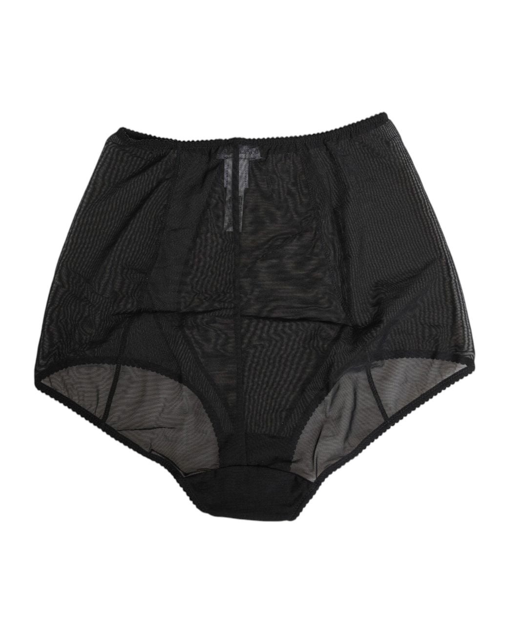 Dolce & Gabbana Black High Waist Mesh Sheer Shapewear Underwear Polyamide (Nylon) Clothing