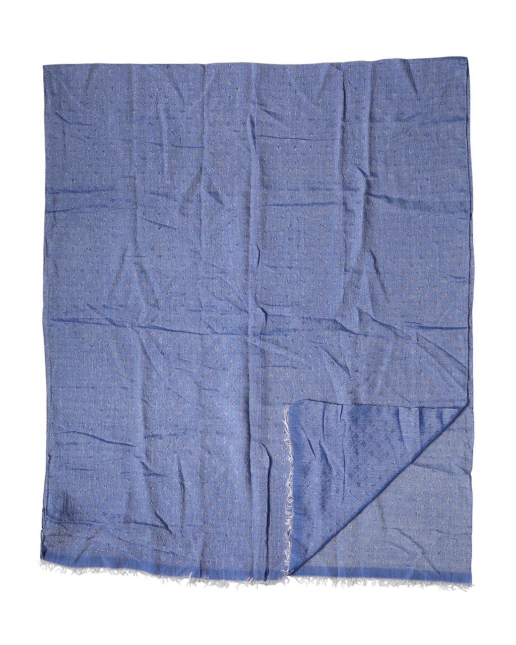 Dolce & Gabbana Blue Lace Stole Cotton Neck Wrap Shawl Scarf for men