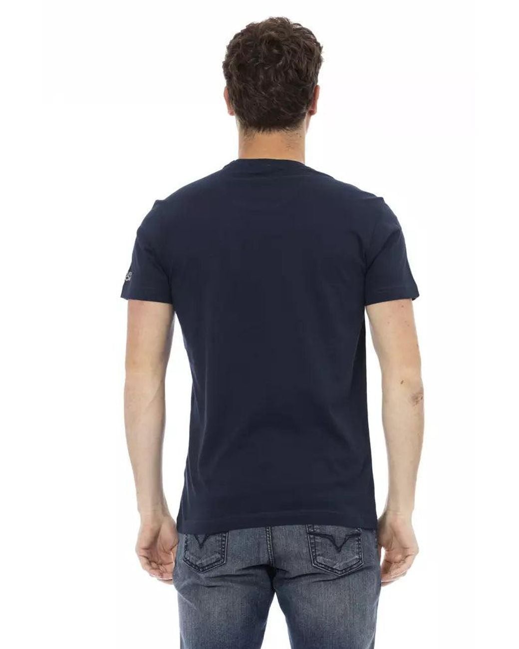 TRUSSARDI ACTION Blue Cotton Men T for men