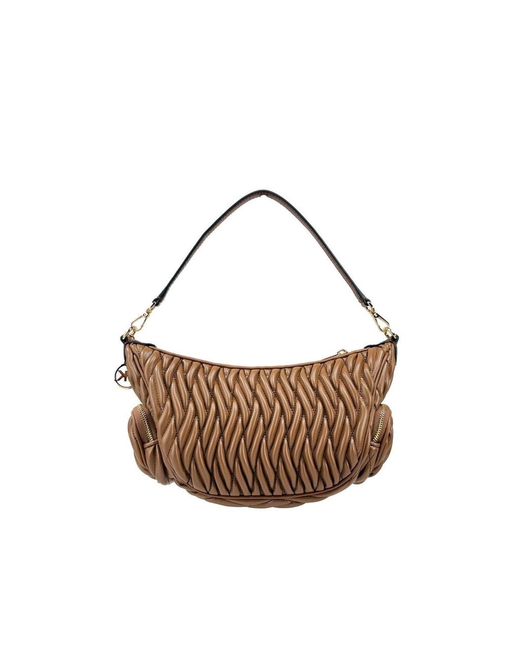 Michael Kors Brown Merritt Small Convertible Crossbody Bag