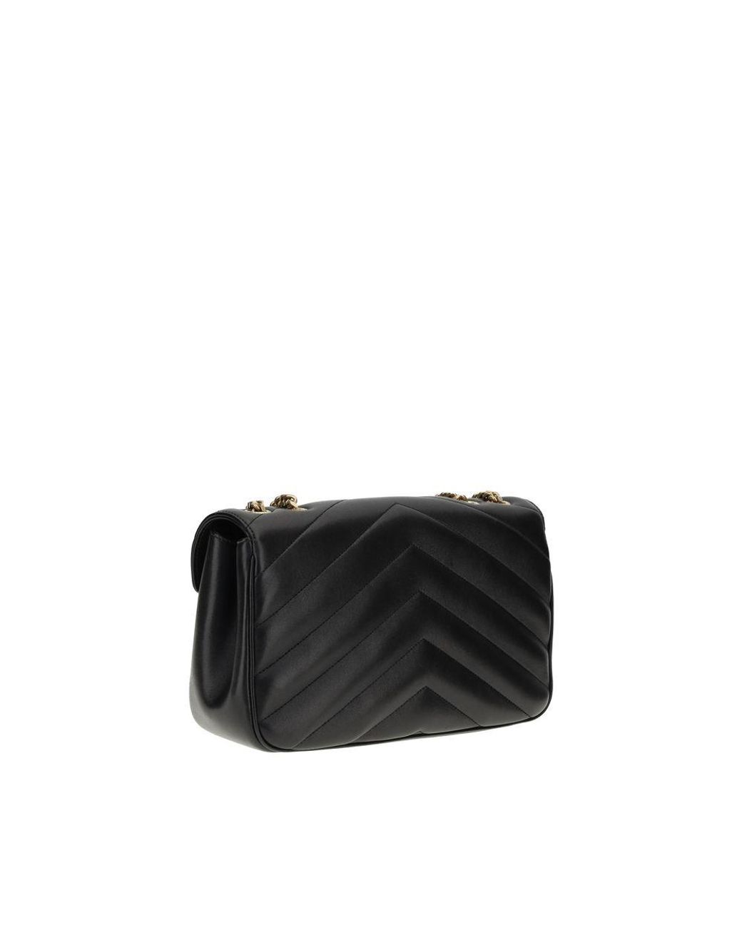 Saint Laurent Black Loulou Shoulder Bag