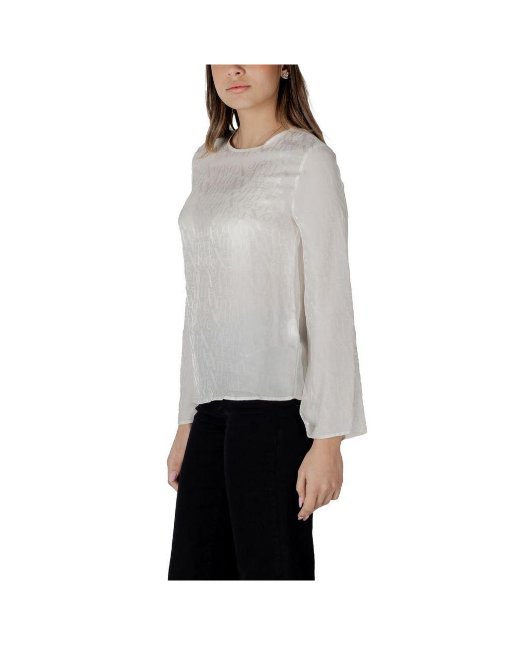 ARMANI EXCHANGE Gray Viscose Blouse