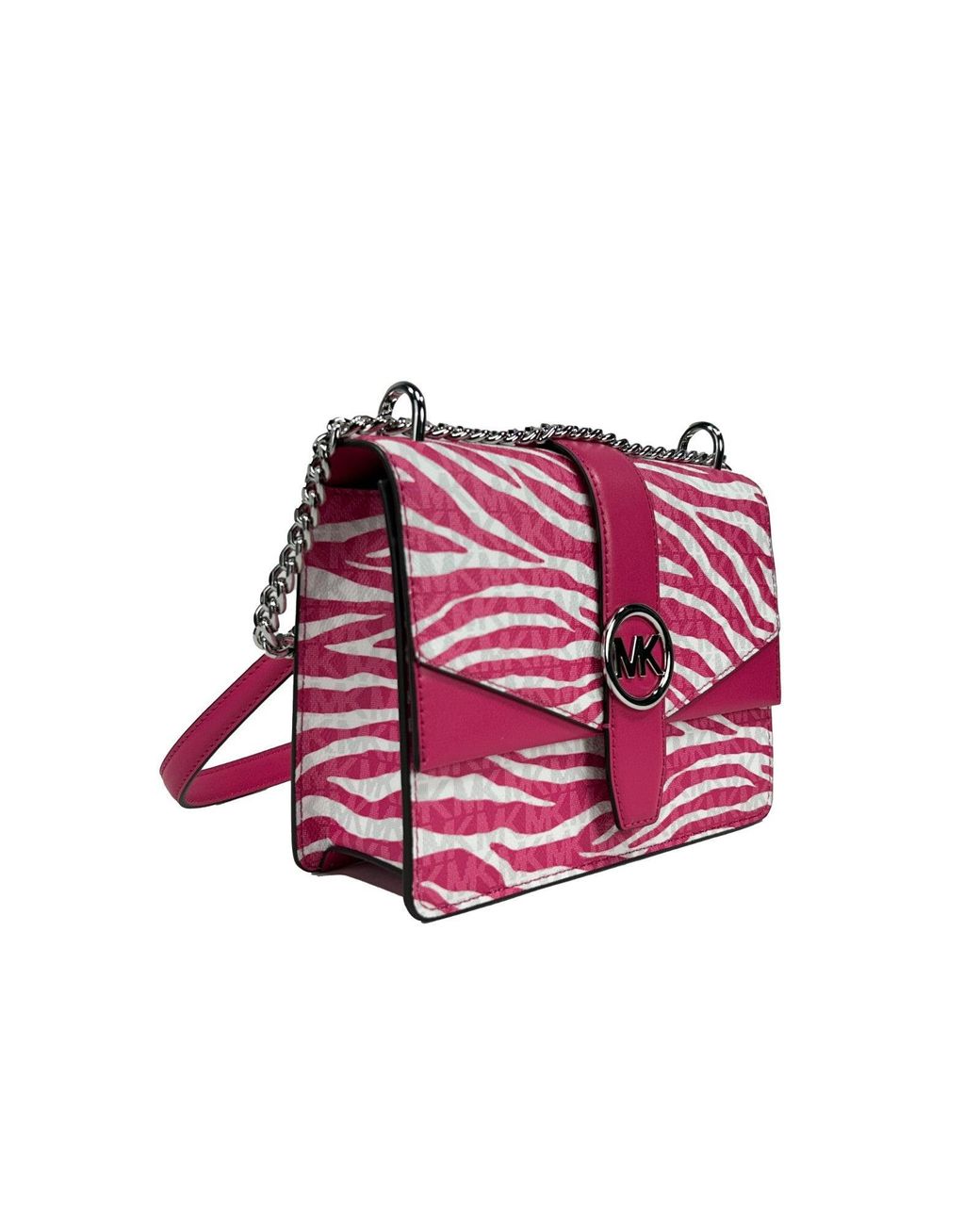 Michael Kors Pink Greenwich Small Flap Shoulder Crossbody Bag