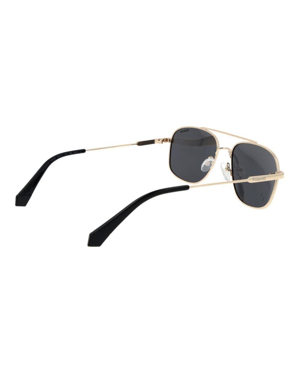 Polaroid Black Gold Metal Sunglasses for men