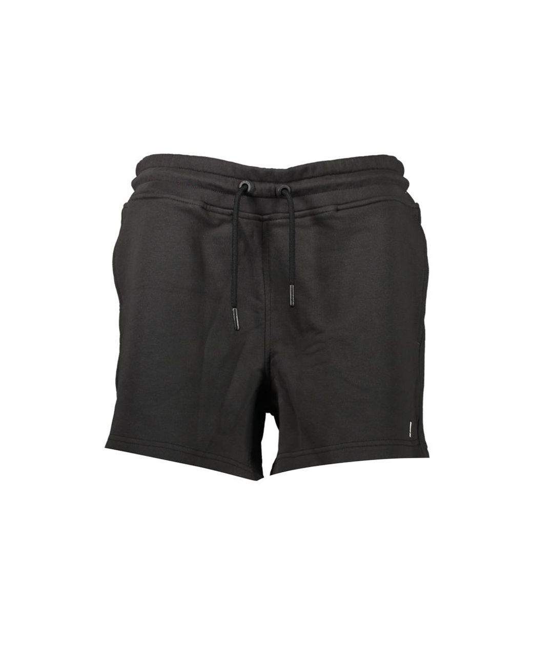 K-Way Black Drawstring Waist Casual Shorts