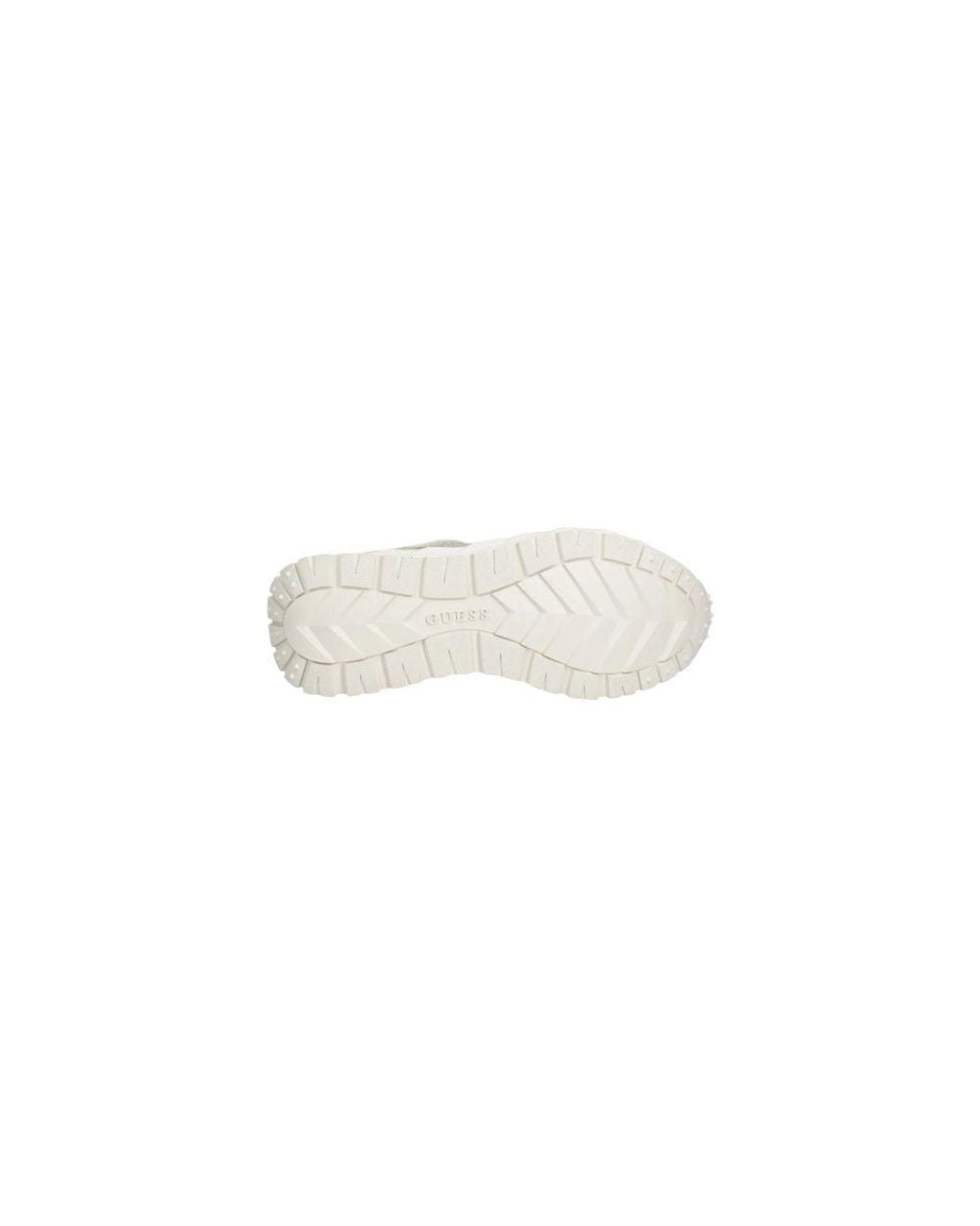 Guess White Gray Polyester Chunky Sneakers