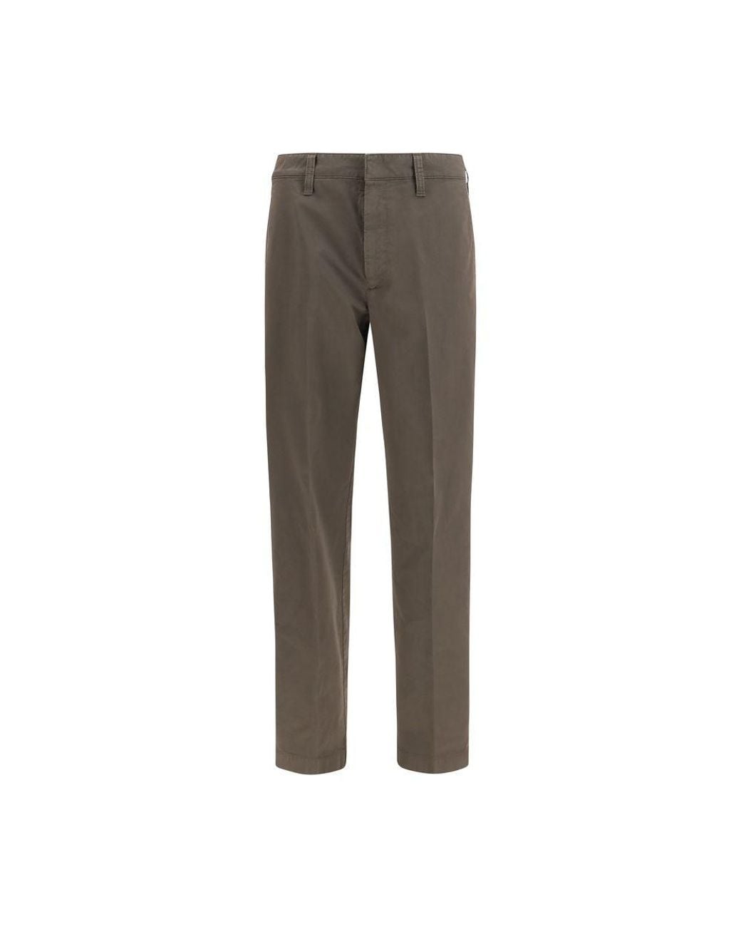Prada Gray Brown Cotton Cargo Pants for men