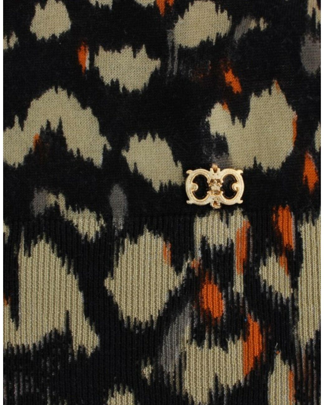 Roberto Cavalli Black Elegant V-Neck Wool Jumper