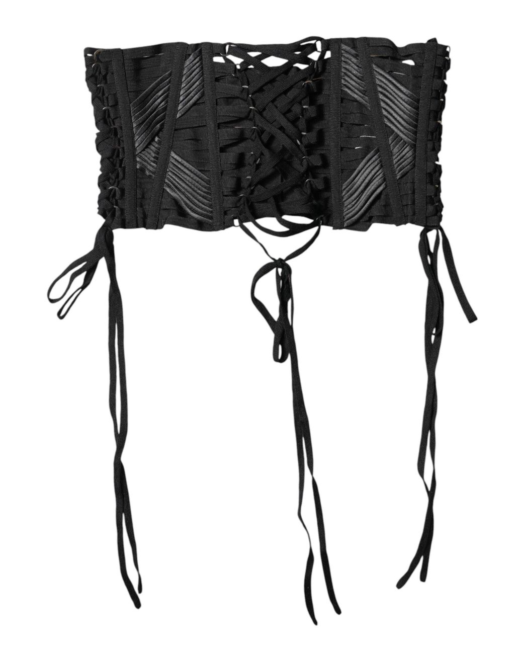 Dolce & Gabbana White Lace Up Waist Belt