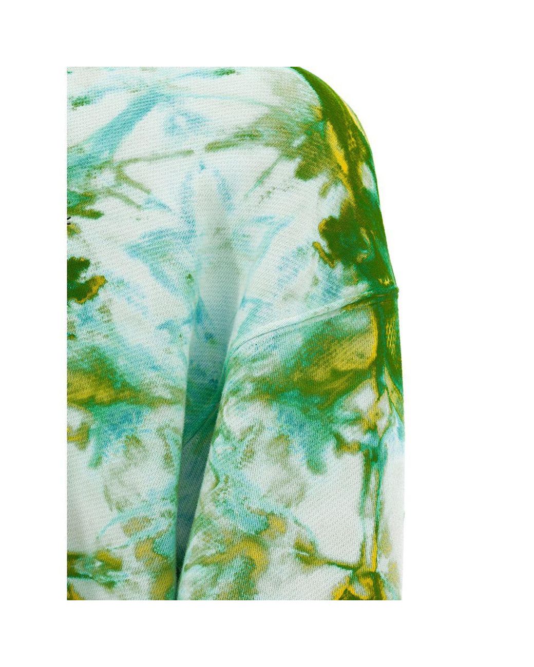 Palm Angels Green Cotton Sweater for men