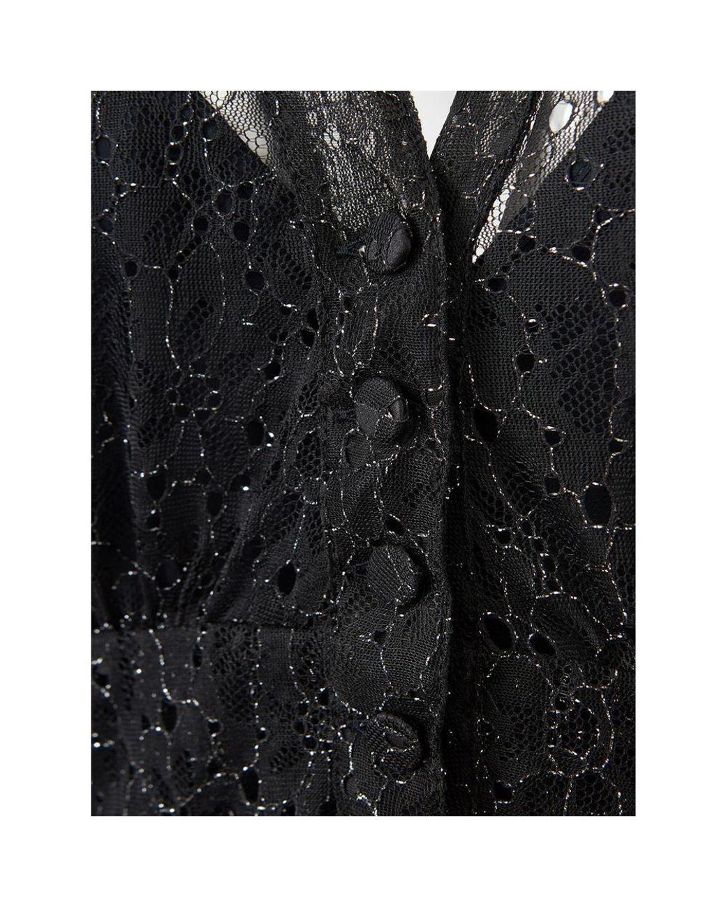 Lardini Black Elegant Nylon Dres