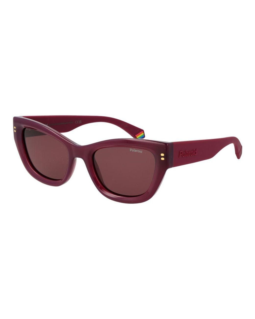Polaroid Red Purple Polycarbonate Sunglasses