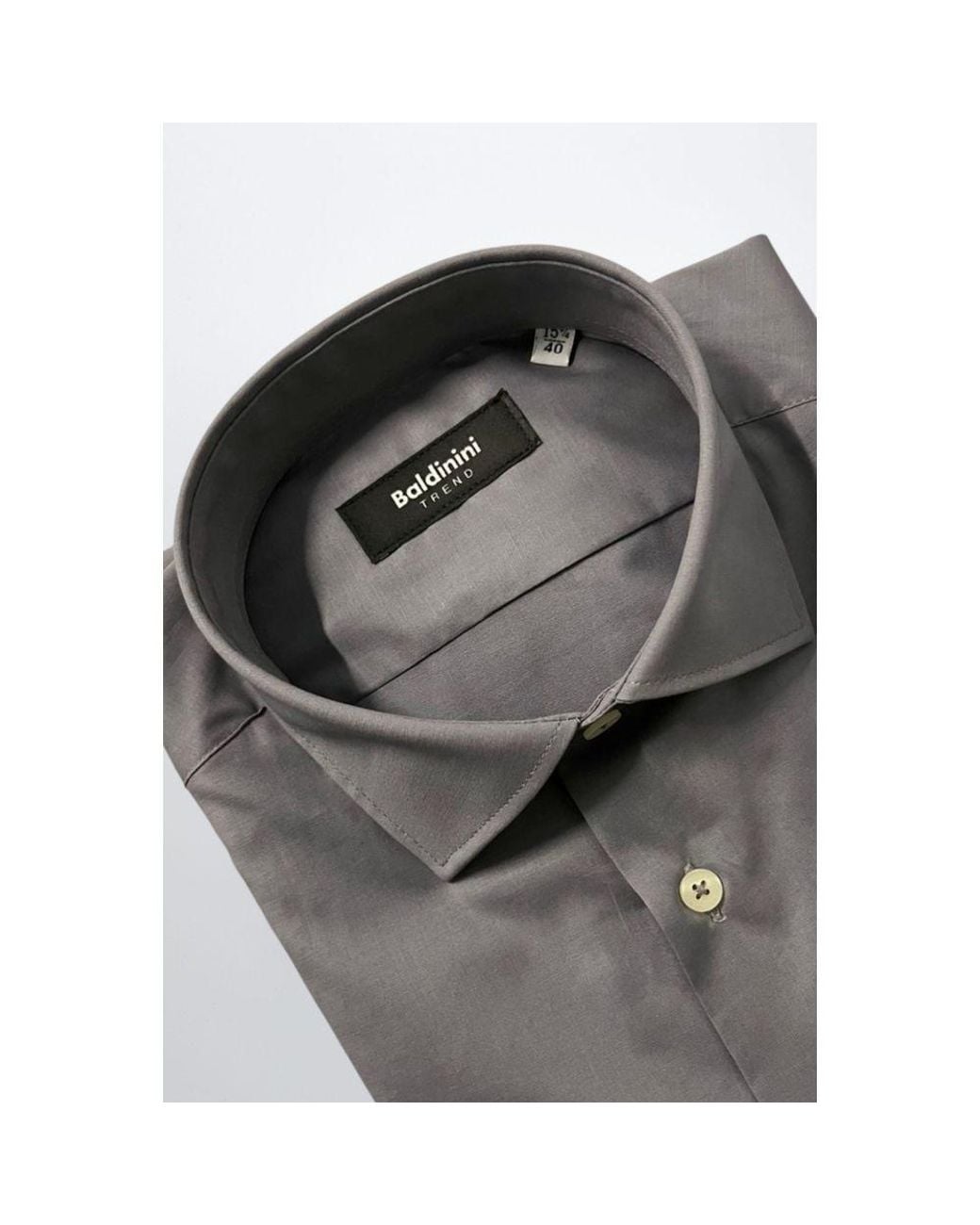 Baldinini Gray Cotton Men Shirt for men