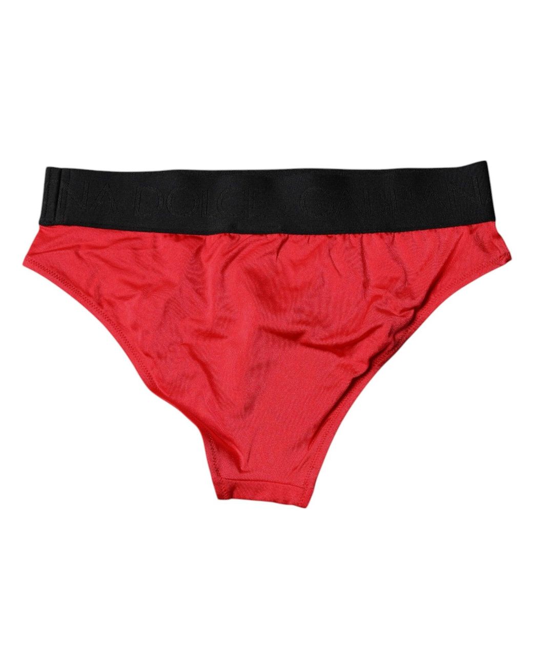 Dolce & Gabbana Red Briefs Underwear Soft Stretch