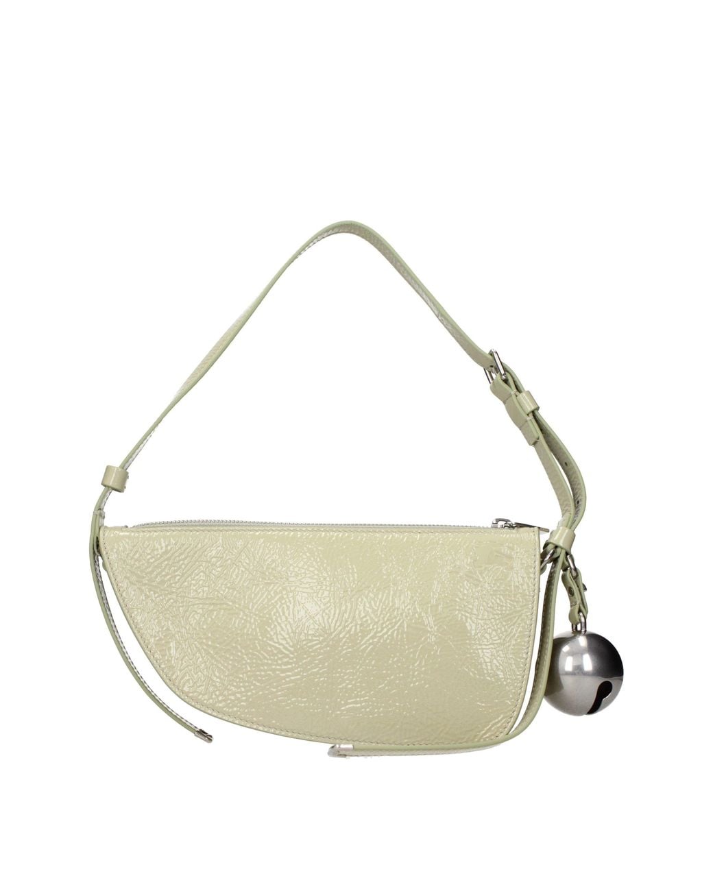 Burberry Metallic Green Leather Shoulder Bag