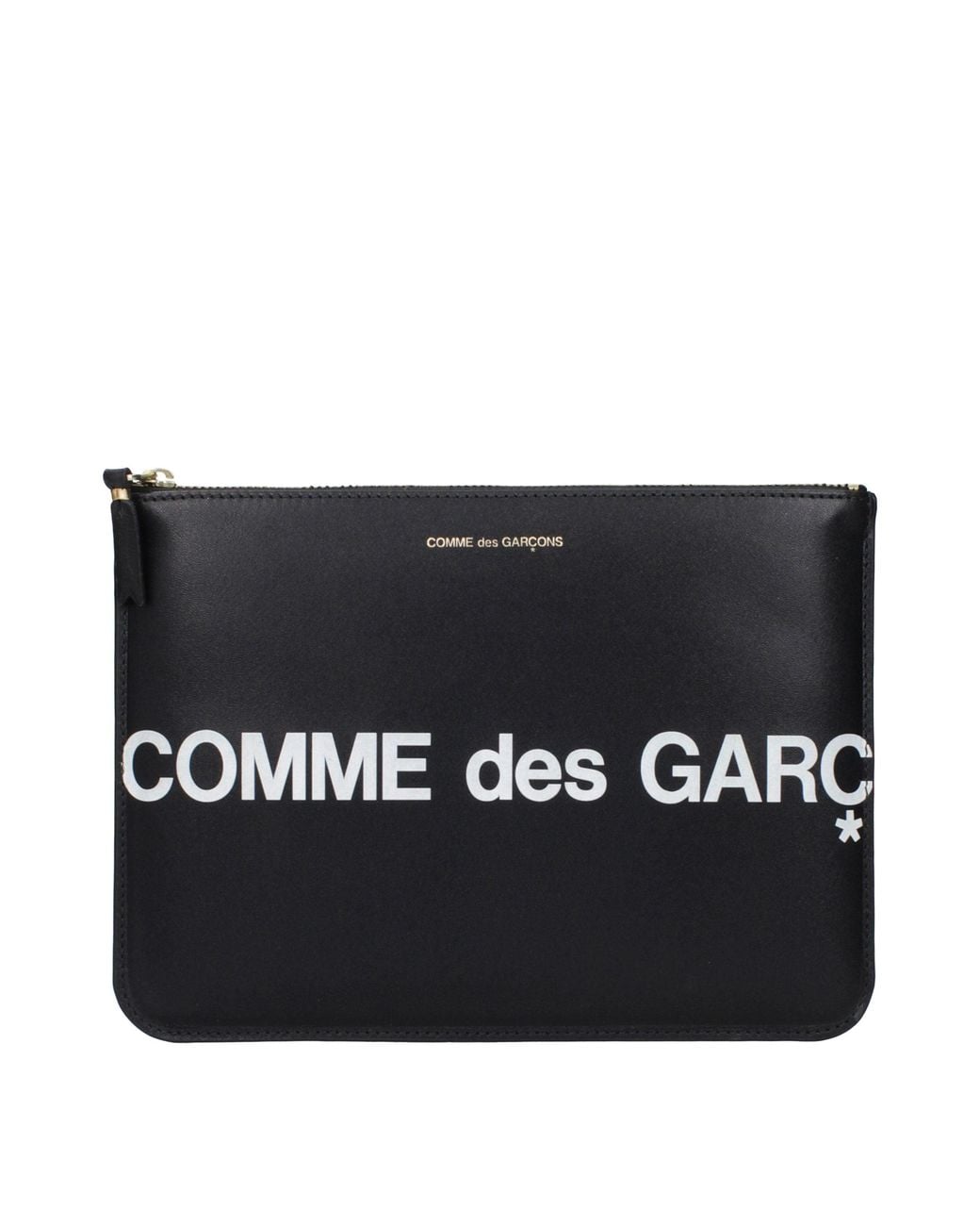 Comme des Garçons Black Leather Clutch Bag