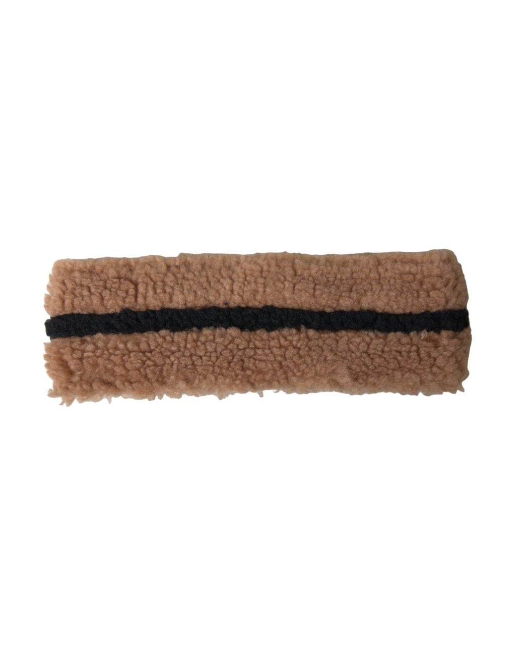 Dolce & Gabbana Brown Fleece Wool Head Band Hat for men