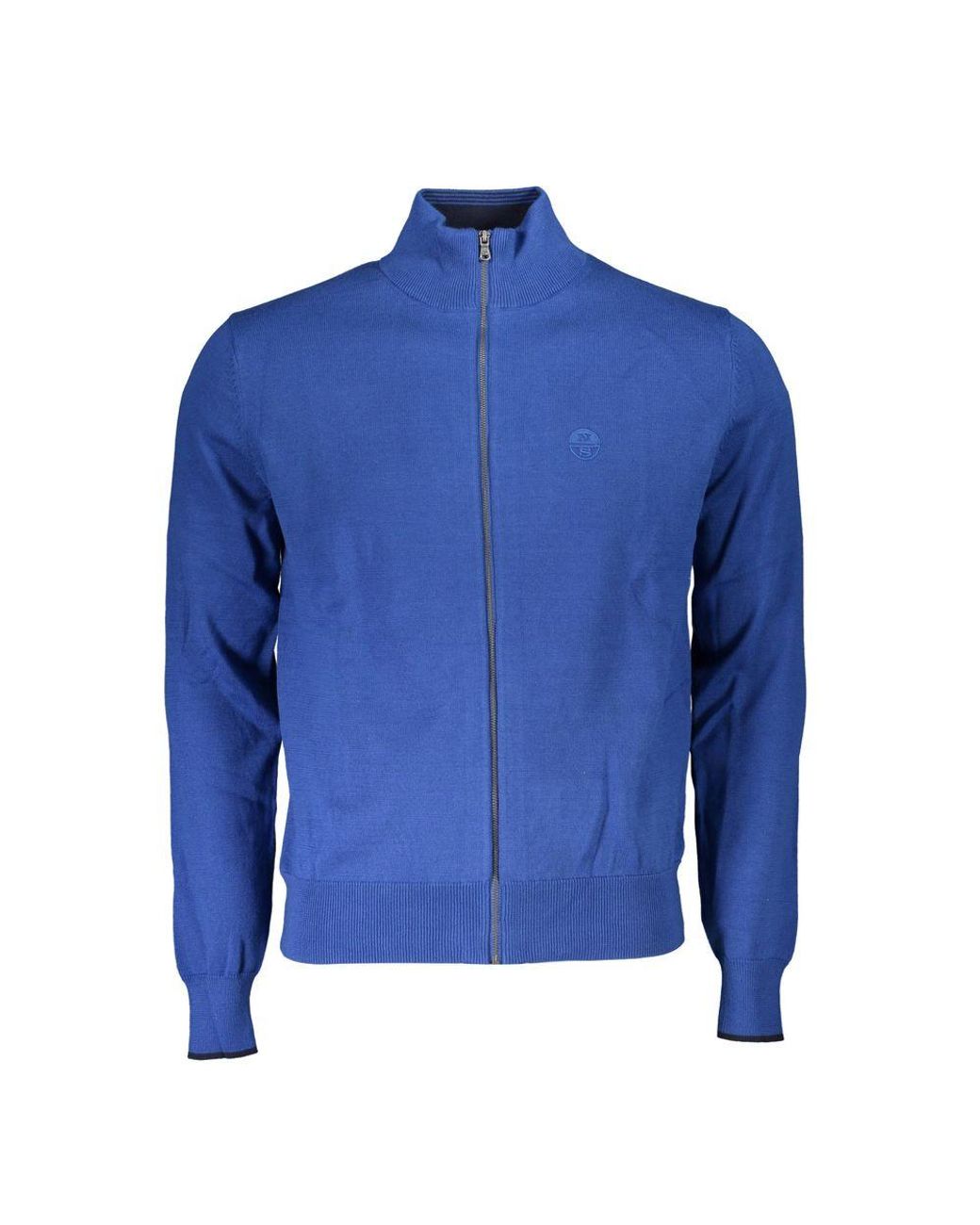 North Sails Blue Cotton Cardigan for men
