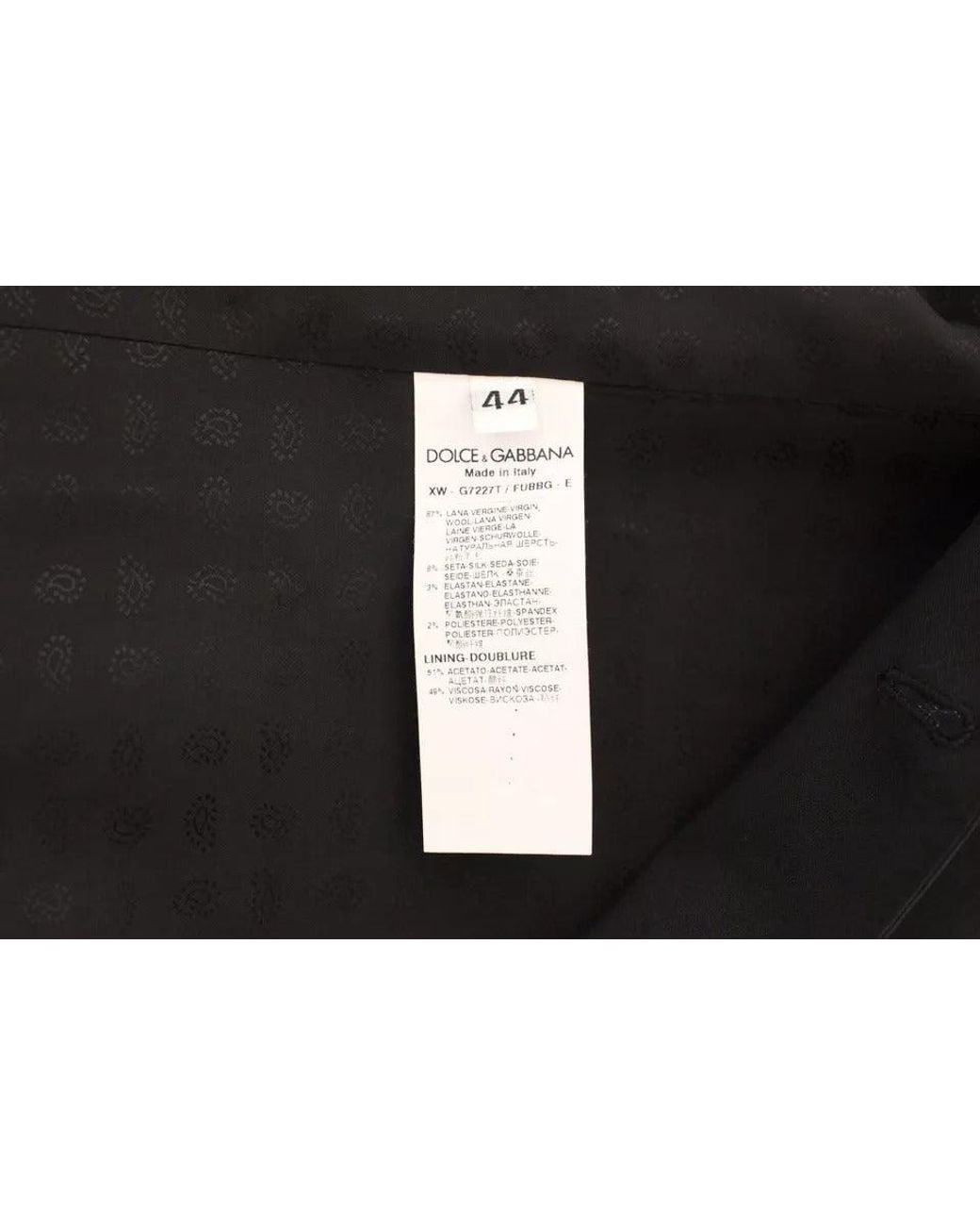 Dolce & Gabbana Black Wool Silk Dress Gilet Jacket Vest