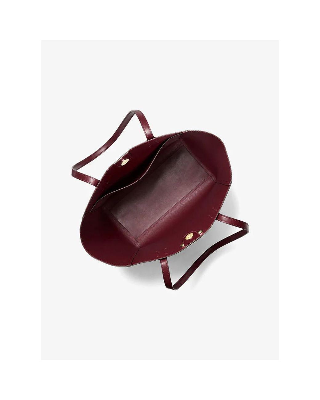 Michael Kors Red Leather Tote Bag