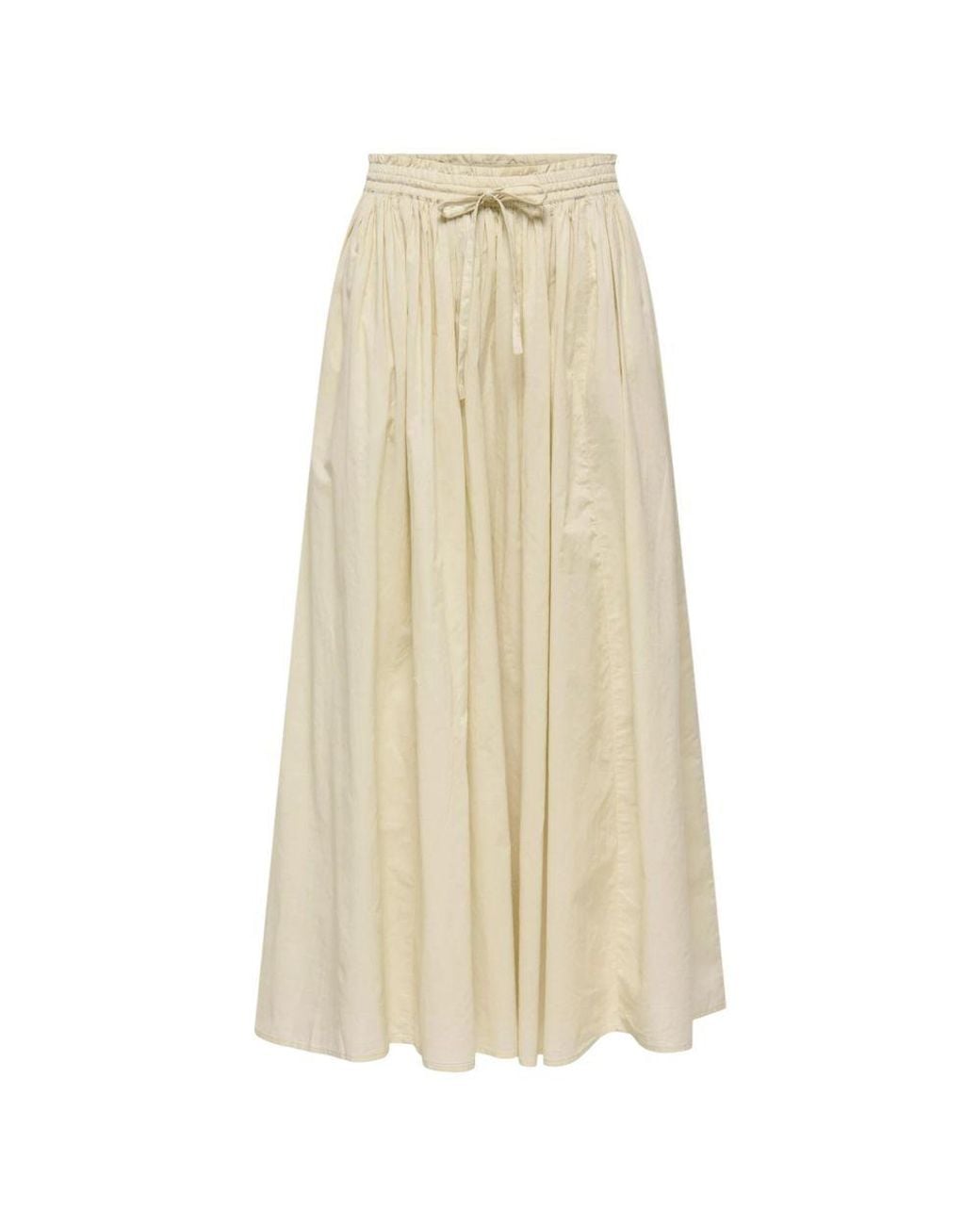Jacqueline De Yong Natural Cotton Long Skirt