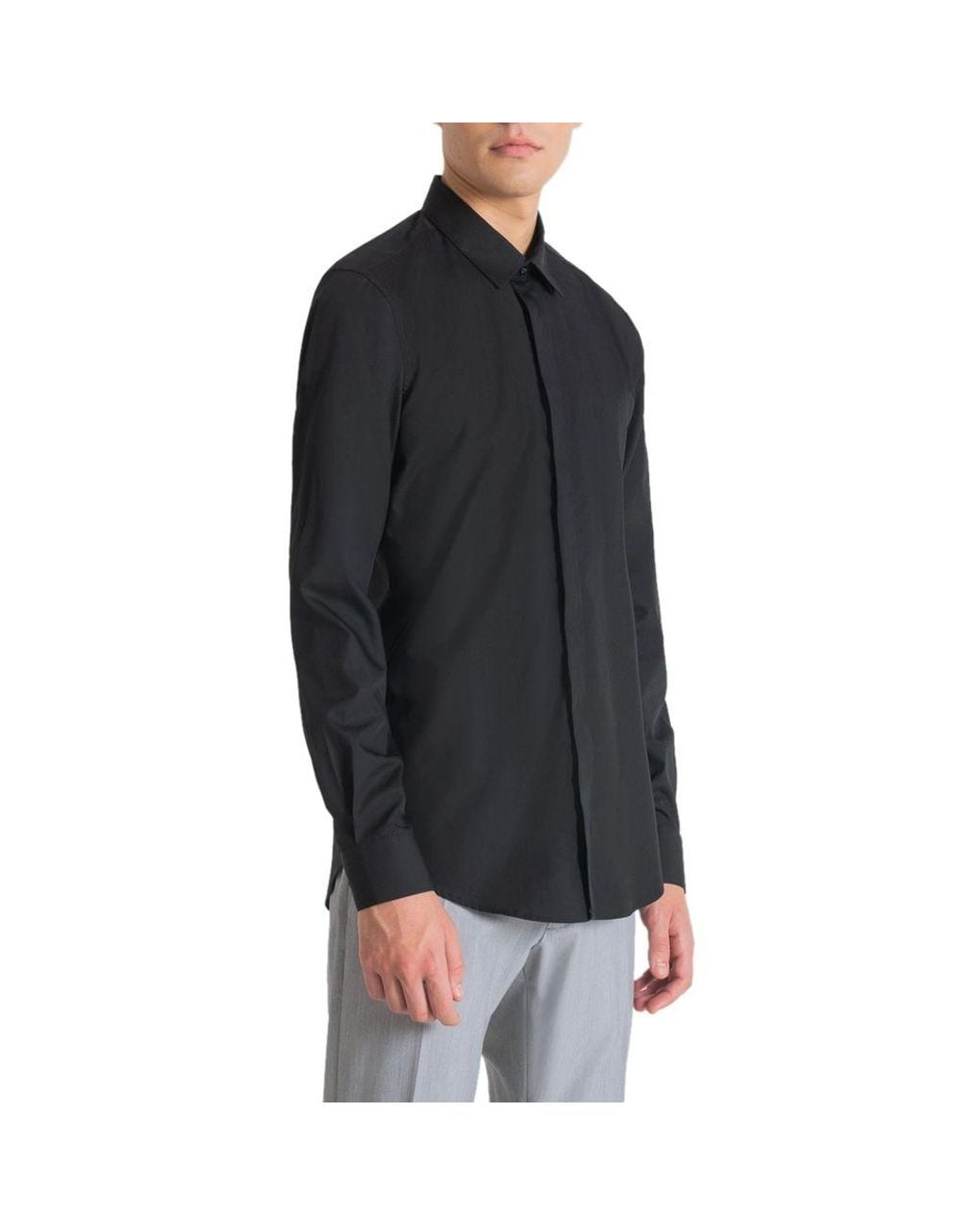 Antony Morato Black Cotton Shirt for men