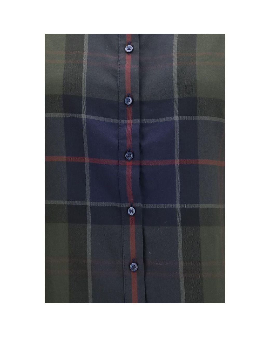 Barbour Blue Bicolor Cotton Pattern Shirt