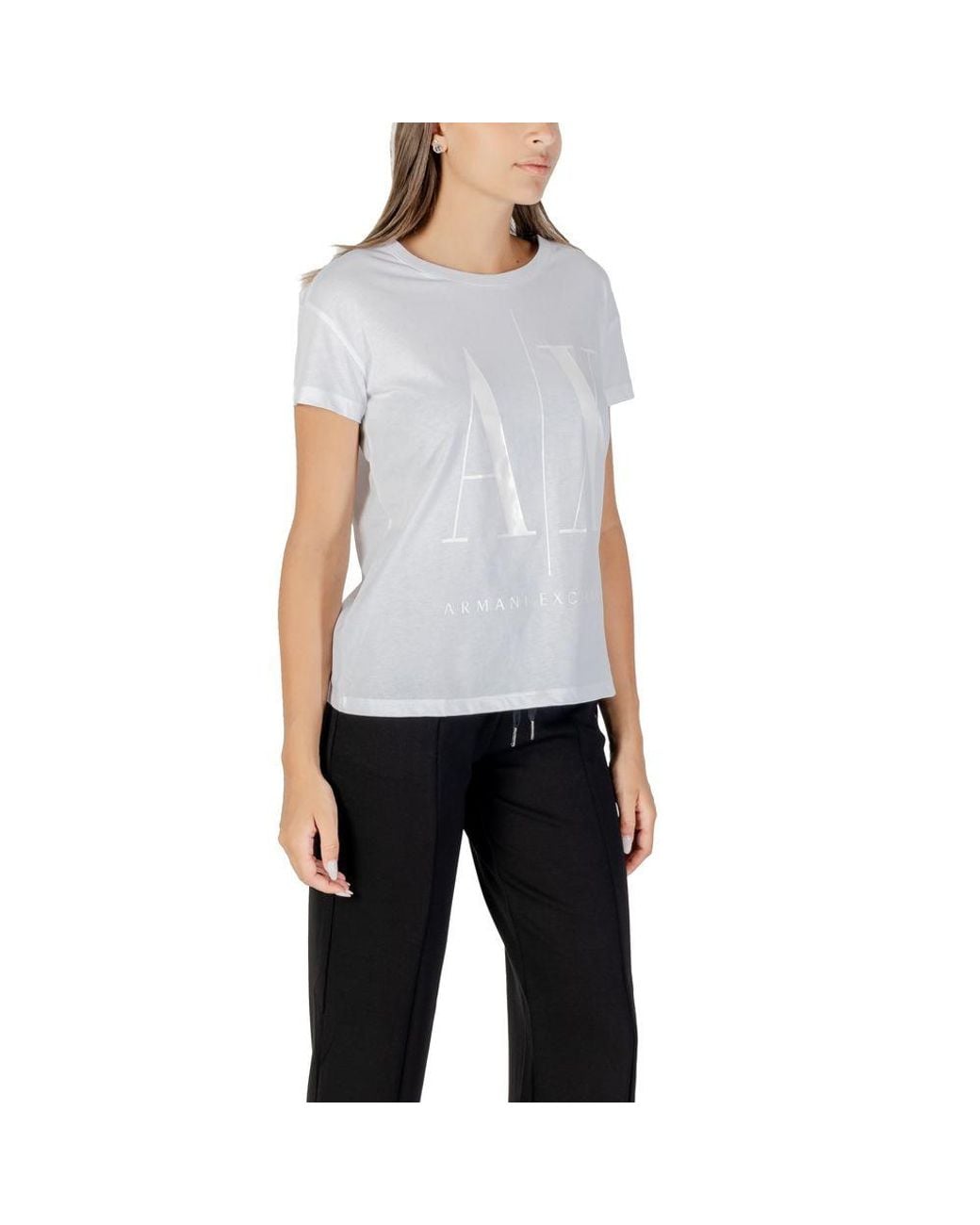 ARMANI EXCHANGE Blue Cotton T-Shirt