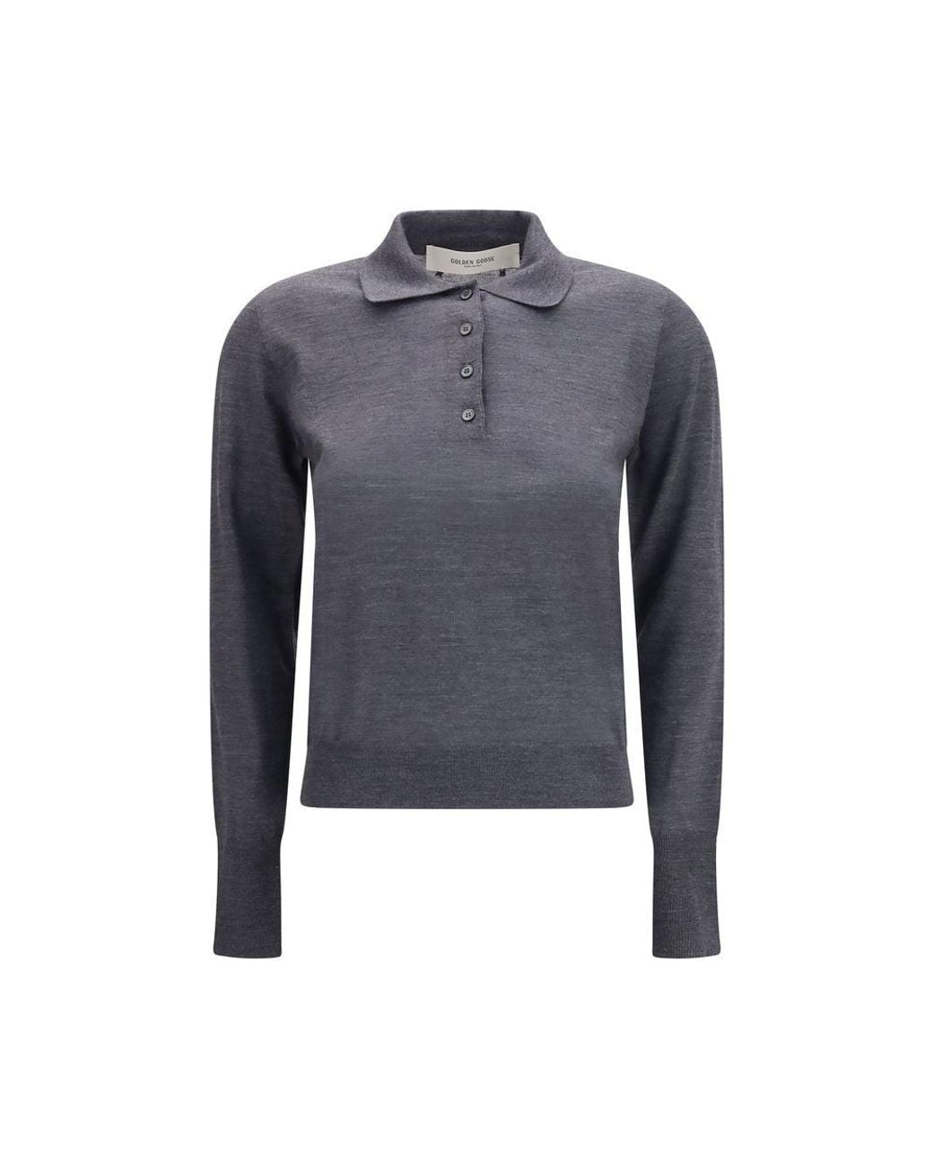 Golden Goose Deluxe Brand Blue Gray Wool Oves Aries Shirt