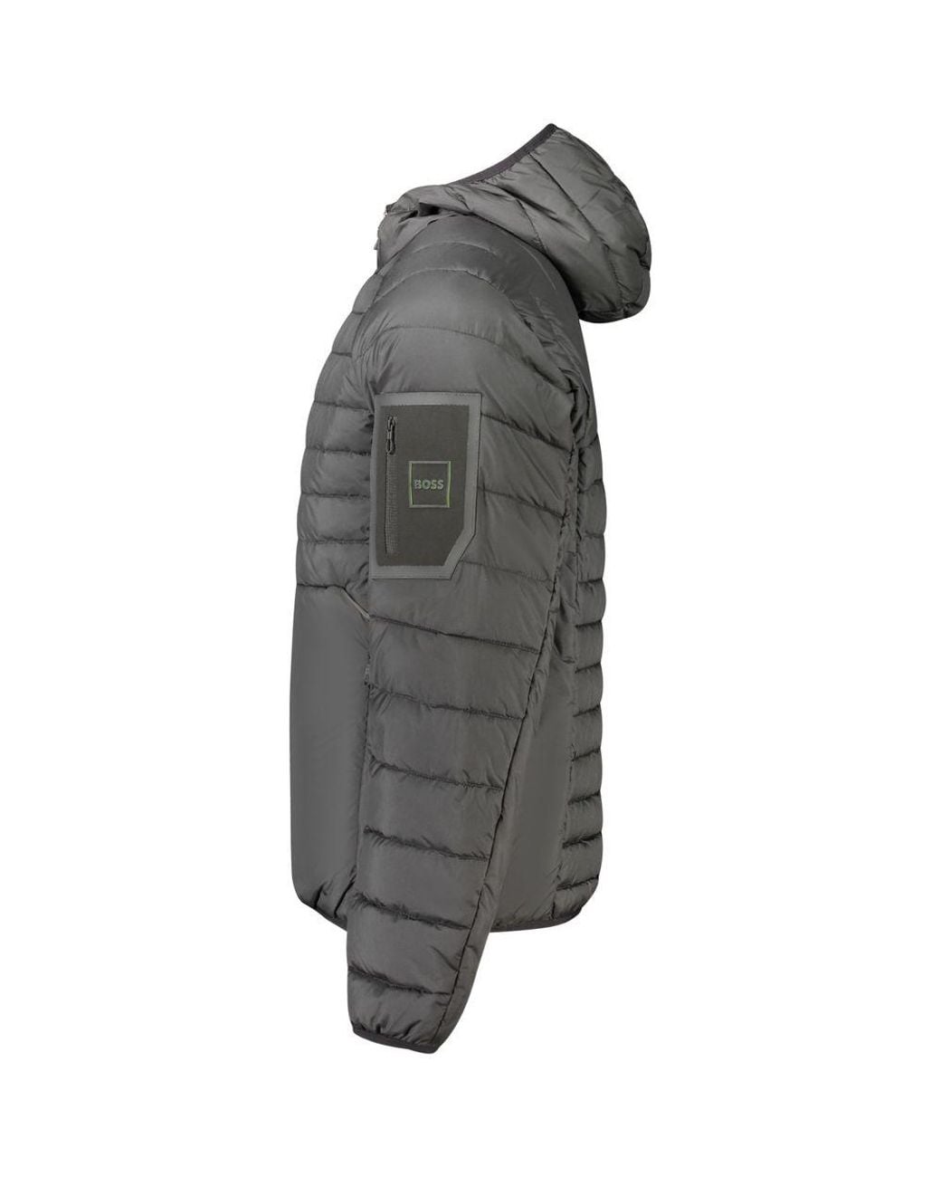 Boss Gray Polyester Jacket for men