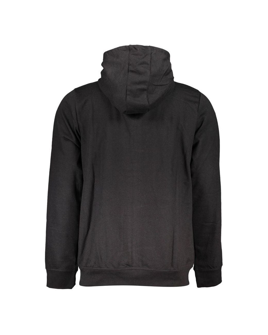 Gianmarco Venturi Black Cotton Men's Hooded Sweatshirt for men