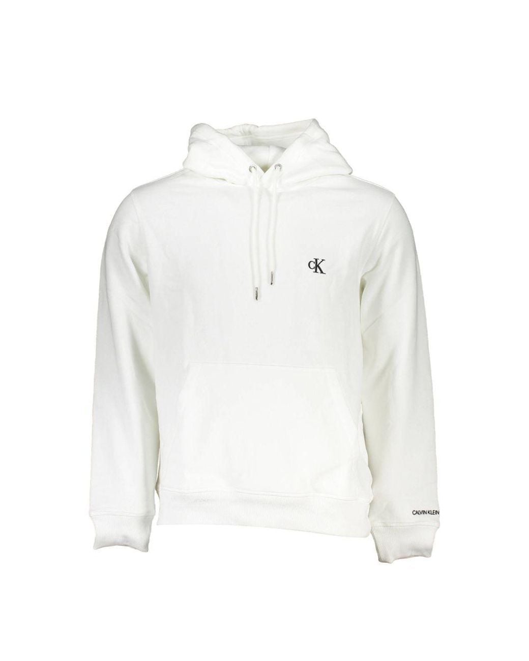 Calvin Klein White Cotton Sweater for men