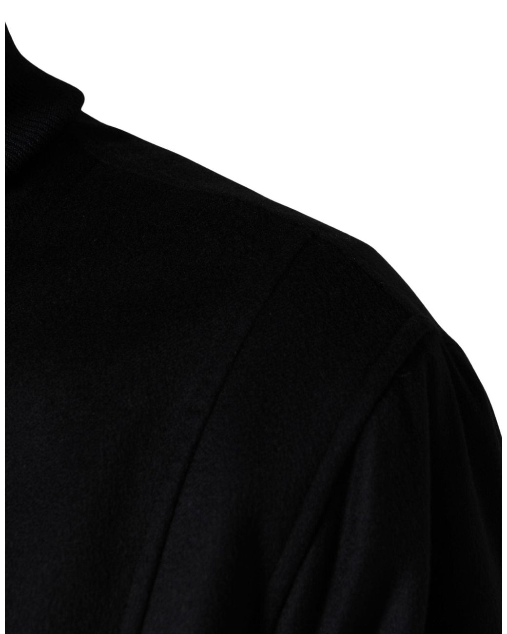 Dolce & Gabbana Black Cashmere Knitted Button Down Jacket for men