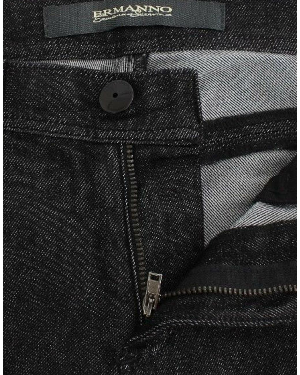 Ermanno Scervino Black Slim Jeans Denim Pants Skinny Leg Stretch