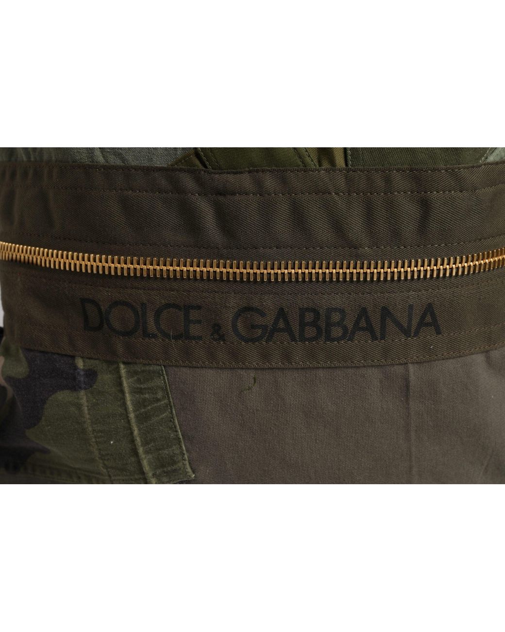 Dolce & Gabbana Black Military Green Patchwork Rucksack Backpack Bag for men