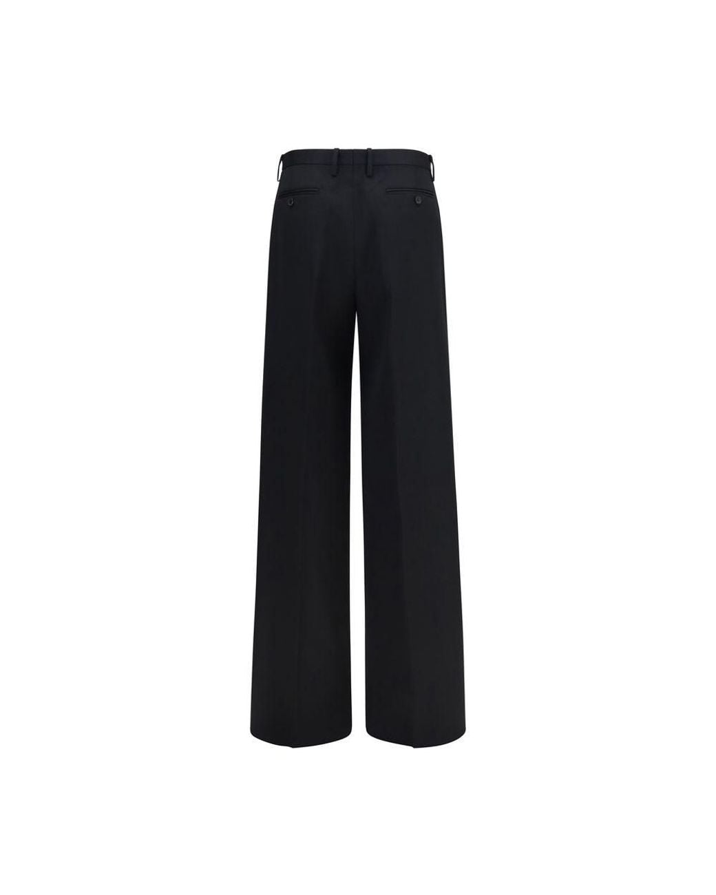 Fendi Blue Black Cotton Casual Pants