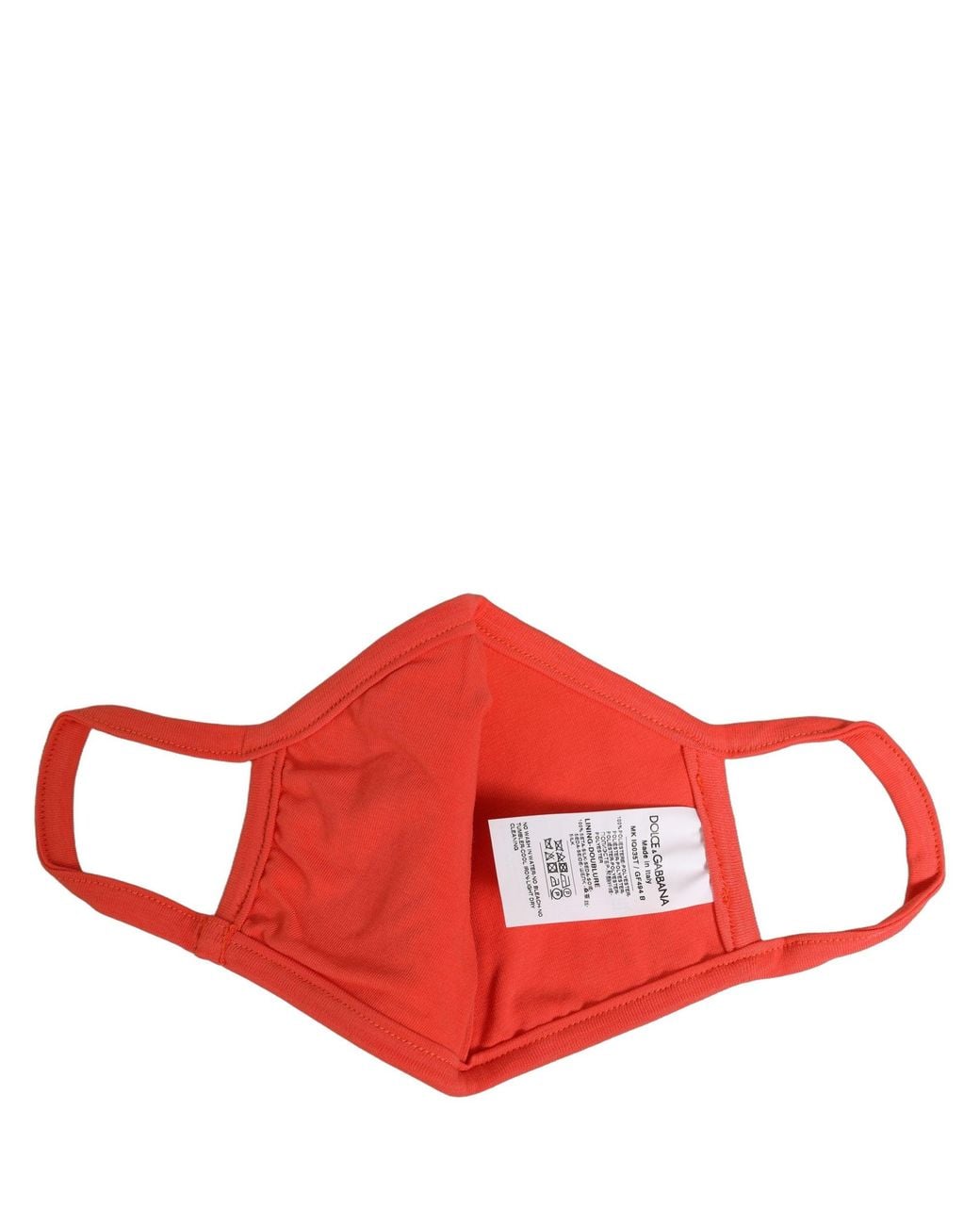 Dolce & Gabbana Red Polyester Dg Casa Logo Elastic Ear Strap Face Mask for men