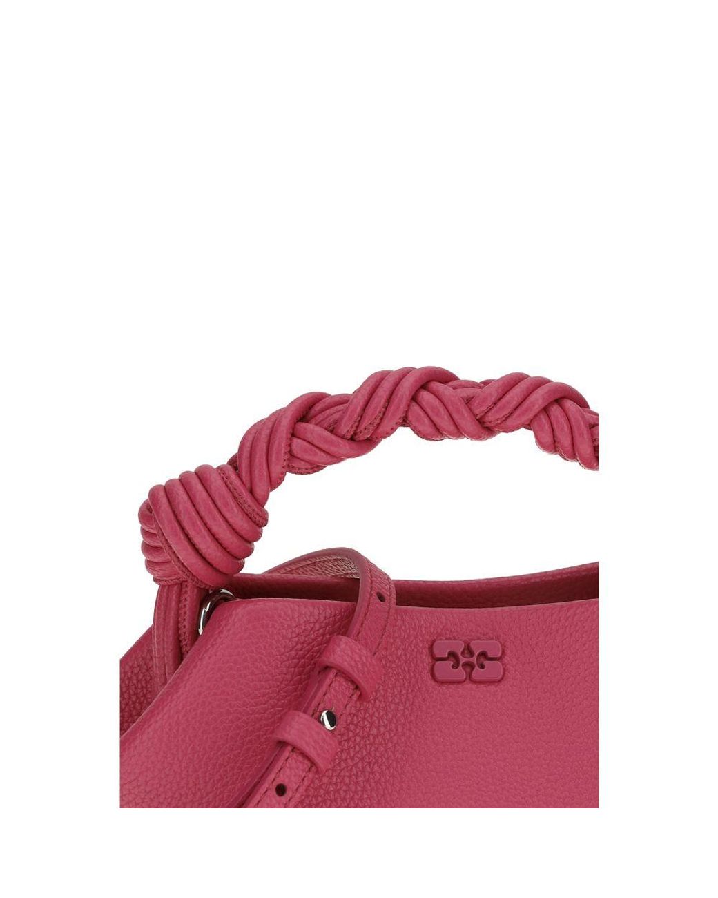 Ganni Pink Multicolor Recycled Polyester Shoulder Bag