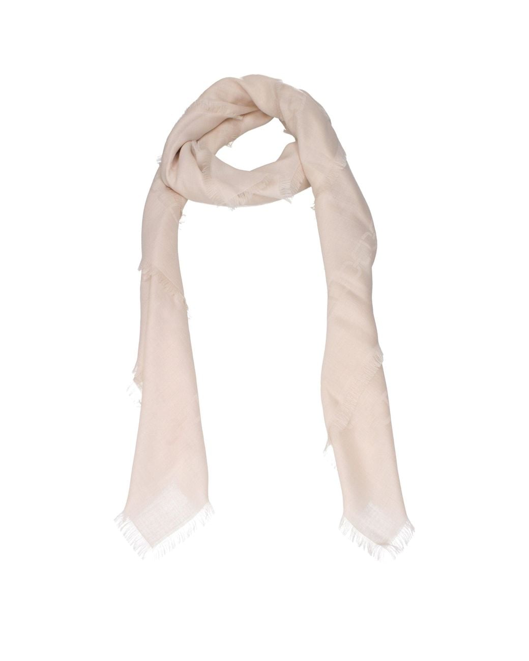 Tom Ford White Beige Cashmere Foulard