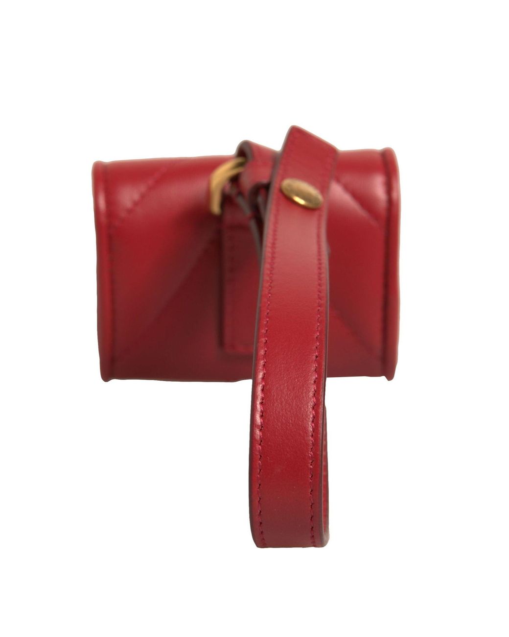 Dolce & Gabbana White Black Leather Devotion Heart Strap Airpod Case