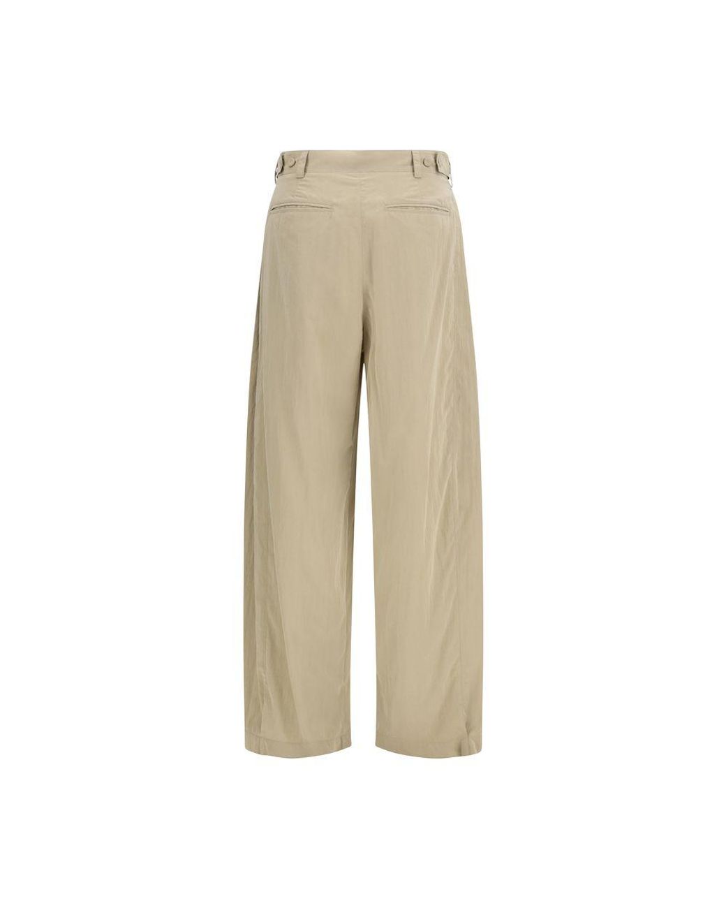 The Row Natural Beige Silk Casual Pants