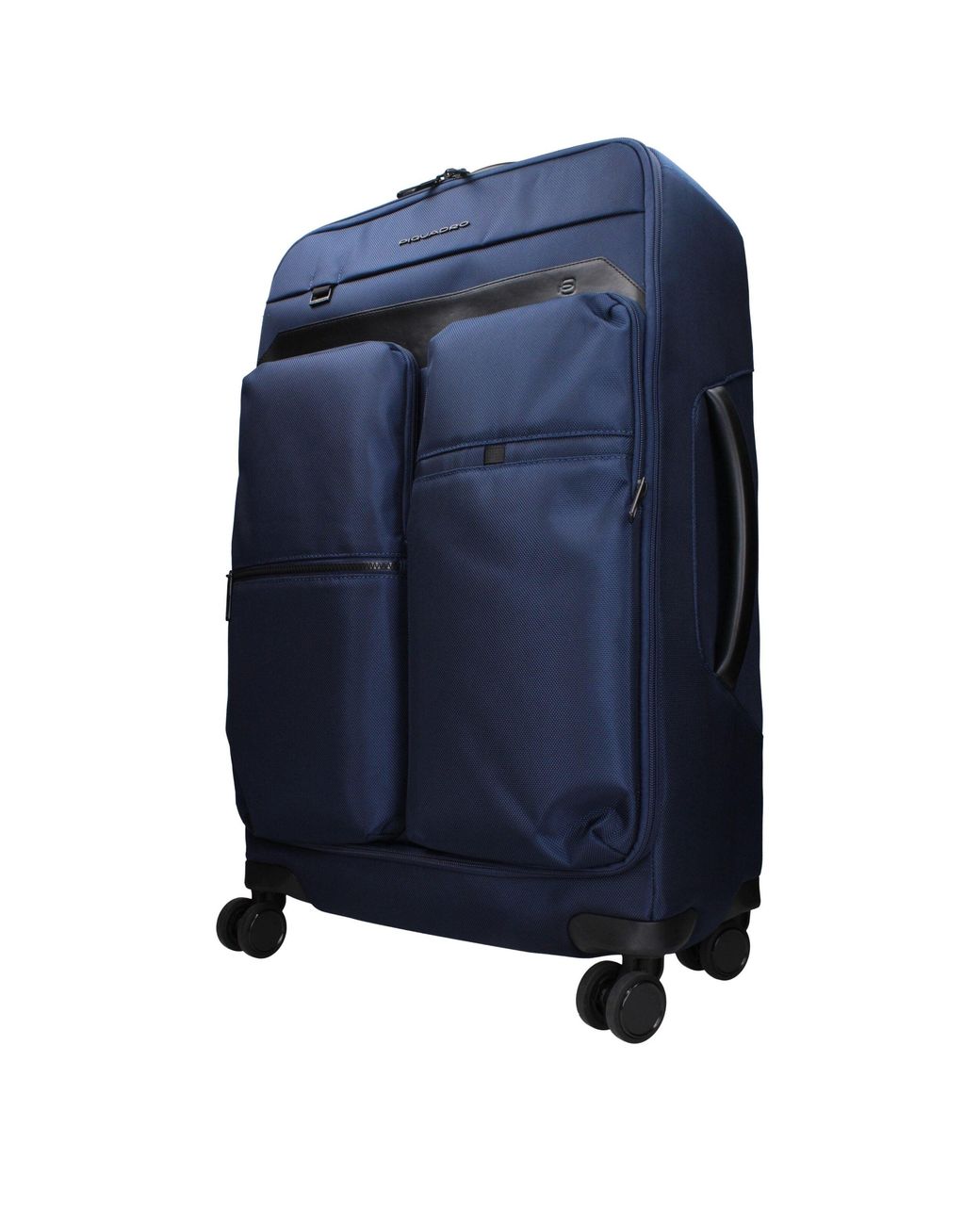 Piquadro Blue Fabric Luggage With Adjustable Handle And Removable Details for men