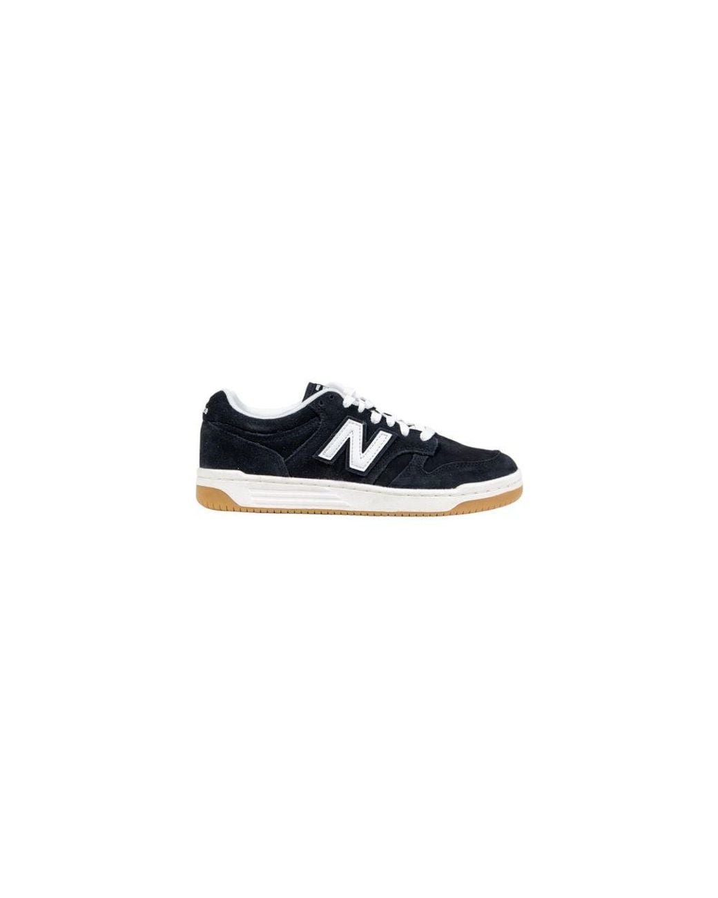 New Balance Blue Black And White Leather Athletic Sneakers
