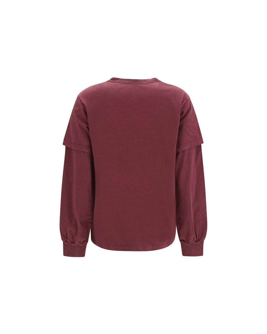 Ganni Red Cotton Sweatshirt