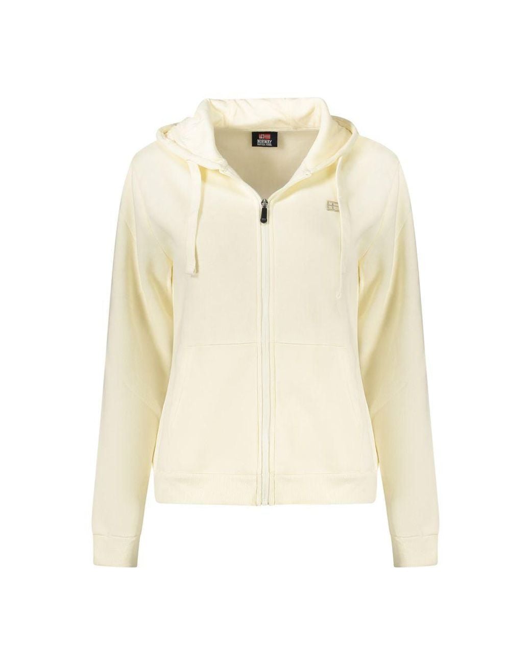 Norway 1963 Natural White Cotton 's Hoodie Sweatshirt