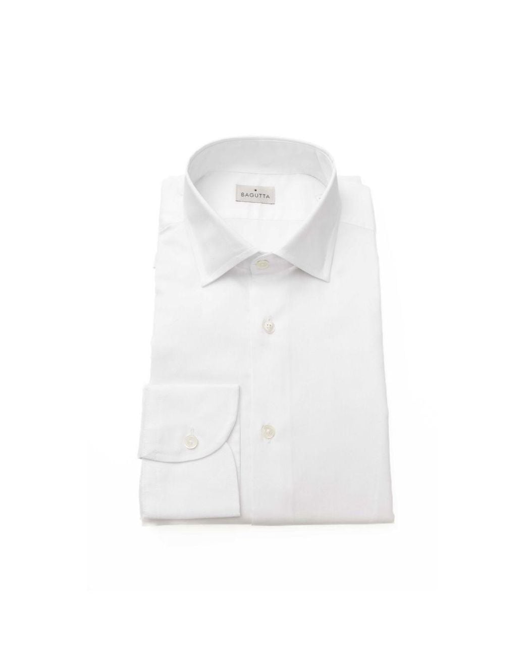 Bagutta White Cotton Shirt for men