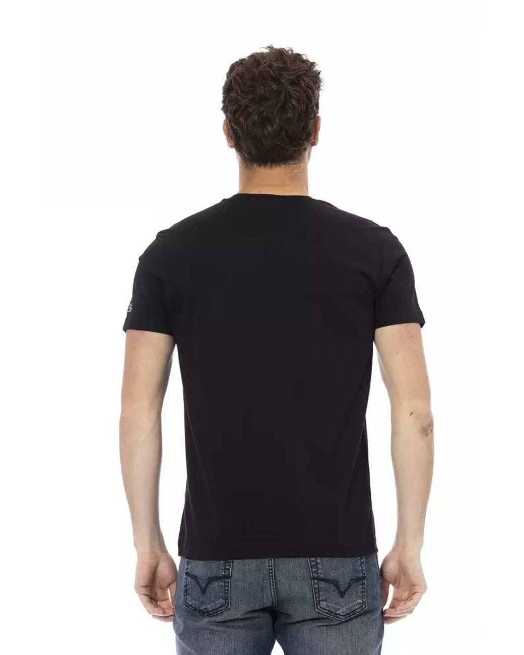 TRUSSARDI ACTION Black Cotton Men T for men